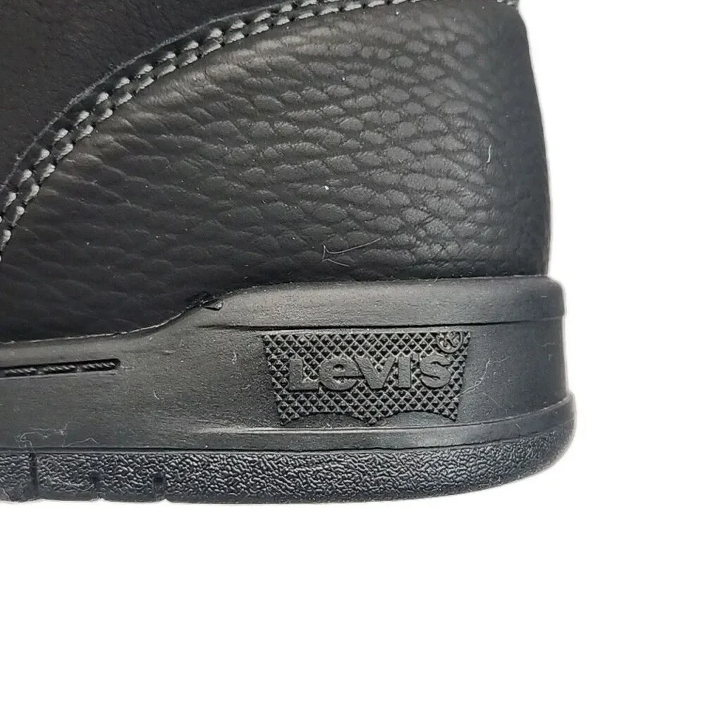 Levi's Sneaker Shoe Black High Top Sherpa Trim Women Size 9 Synthetic Lace-up